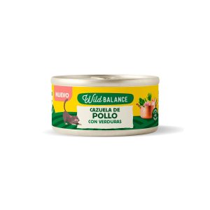 Wild Balance lata para gatos Cazuela de Pollo con verduras 80gr