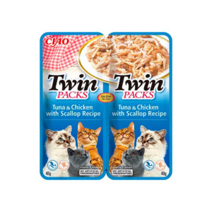 Churu Twin Packs Atún y Pollo en Caldo de Vieira para Gatos