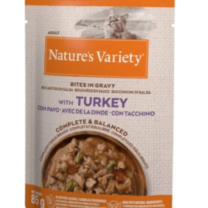 Nature's Variety Bocaditos de Pavo en Salsa Sobres para Gatos