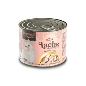 Leonardo Lata 200gr de Salmón + Extra Filete para Gatos