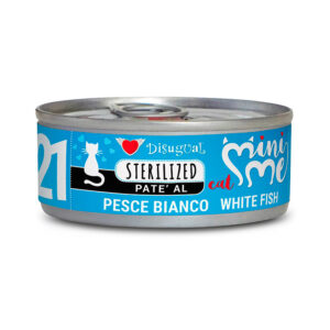 Disugual comida húmeda de pescado blanco para gatos esterilizados