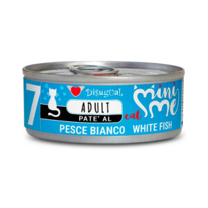 Disugual comida húmeda de pescado blanco para gatos