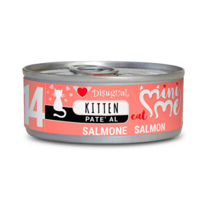 Disugual comida húmeda de salmón para gatitos