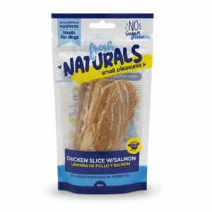 Fresh Naturals Láminas de pollo y salmón 100gr