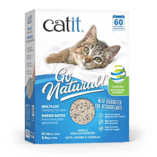 Arena Aglomerante Mix para Muchos Gatos Go Natural