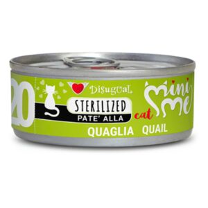 Disugual comida húmeda de codorniz para gatos esterilizados