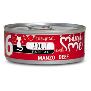 Disugual comida húmeda de ternera para gatos