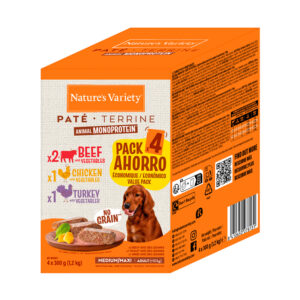 Nature's Variety Multipack Pate Perros Medianos 300gr