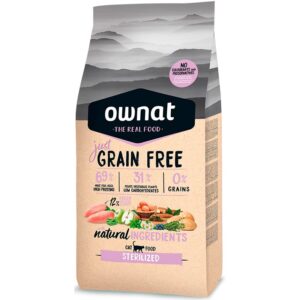 Ownat Just Pienso Grain Free de Pollo para Gatos Esterilizados
