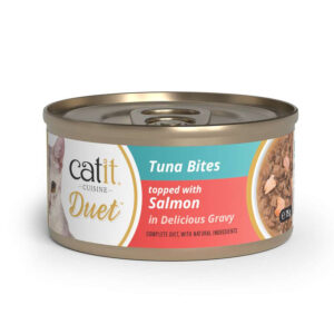 Catit Duet Trozos de atún con salmón en salsa 75 g