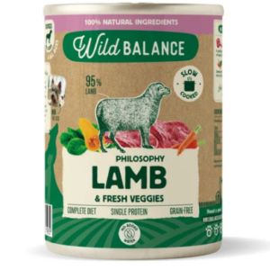 Lata comida cocinada Cordero 400g Filosofía BARF